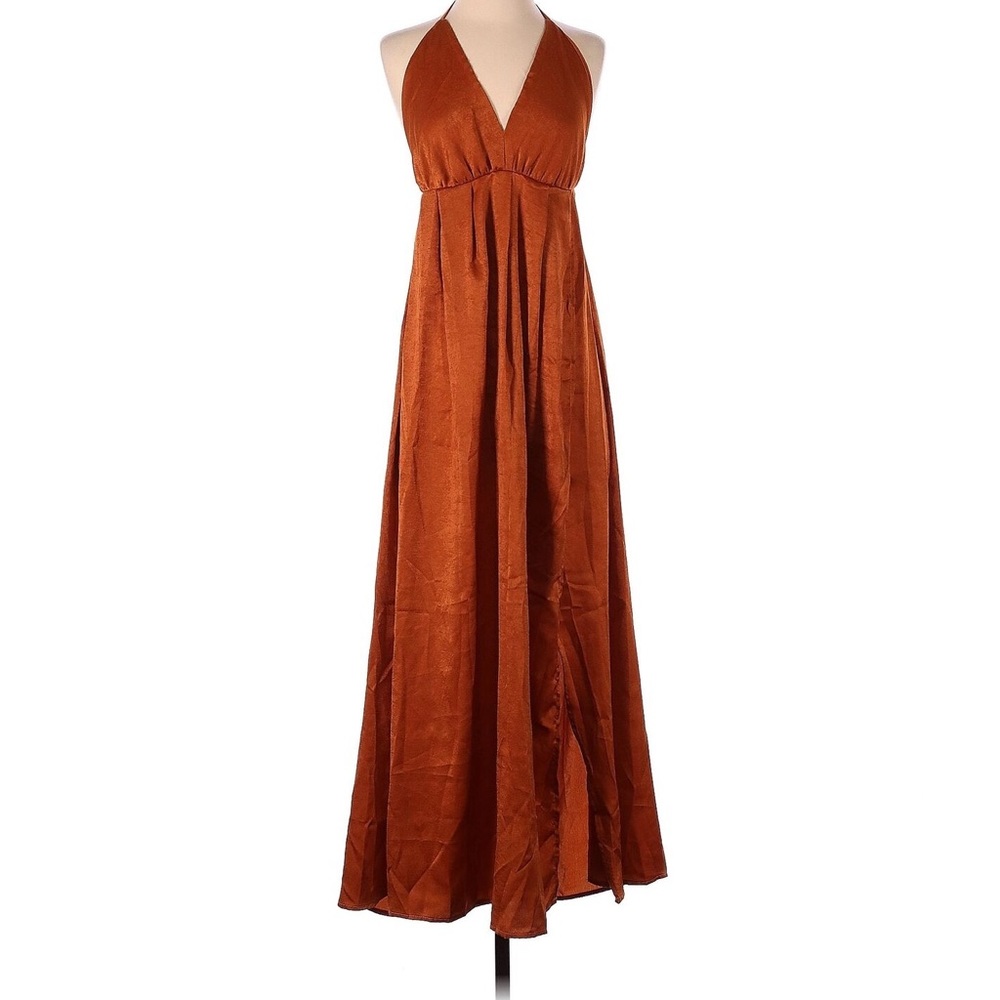 NWT! Simplee Aparrel Dress Orange Rust in Color